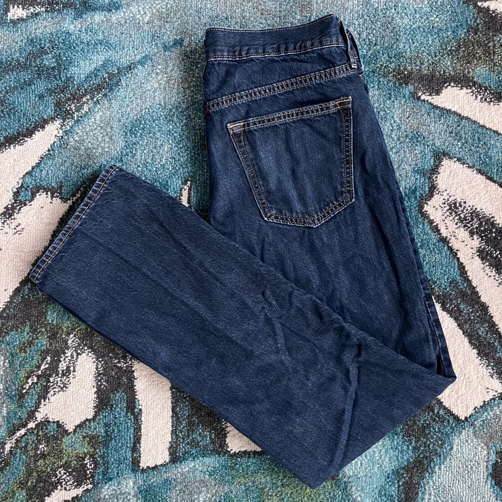 Old Navy straight cut dark blue denim jeans Mens 32x32